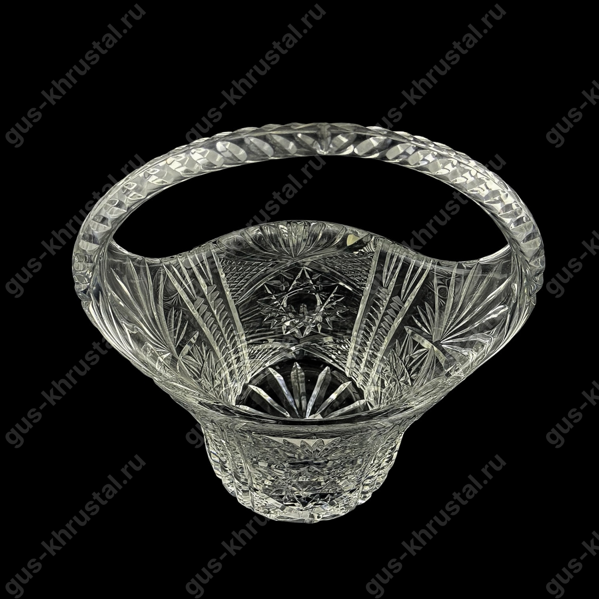 Ваза Корзинка Хрустальная 01